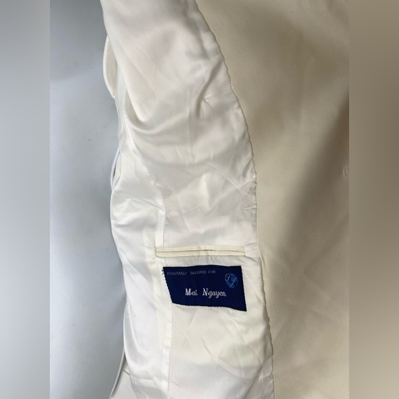 RCI by Tom James Womens Custom Tailored Double-Breasted Suit w Shoulder Pads - Picture 5 of 16